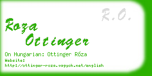 roza ottinger business card